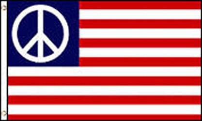 Red, White,& Blue Peace Flag